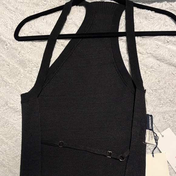 Black Ribbed Top - Picture 2 of 5